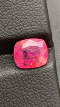 Untreated Certified 2.08 Carat Red Pink Colour Natural Ruby Burma