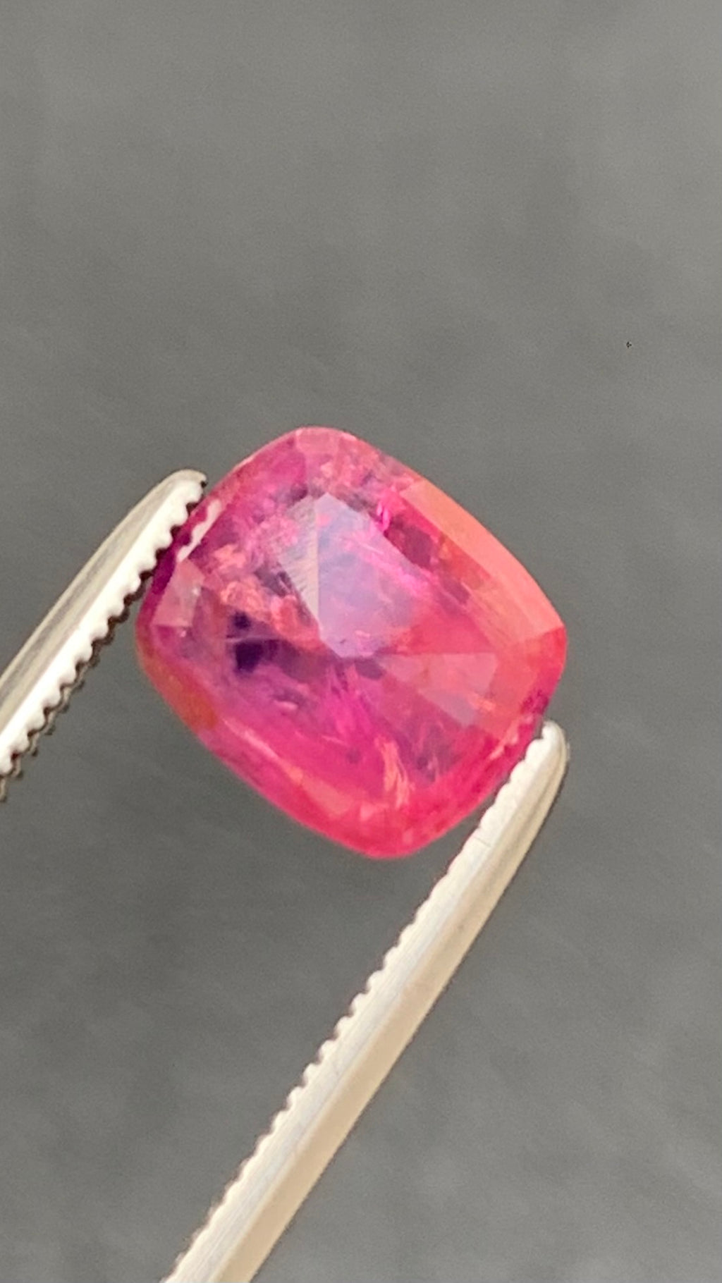 Untreated Certified 2.08 Carat Red Pink Colour Natural Ruby Burma
