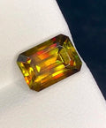 Untreated Top Quality 2.95 Carat Yellow Green Colour Natural Sphene full of flashes